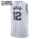 Maillot NBA Memphis Grizzlies Ja Morant Nike 2025-26 City Edition Gris Swingman - Enfant